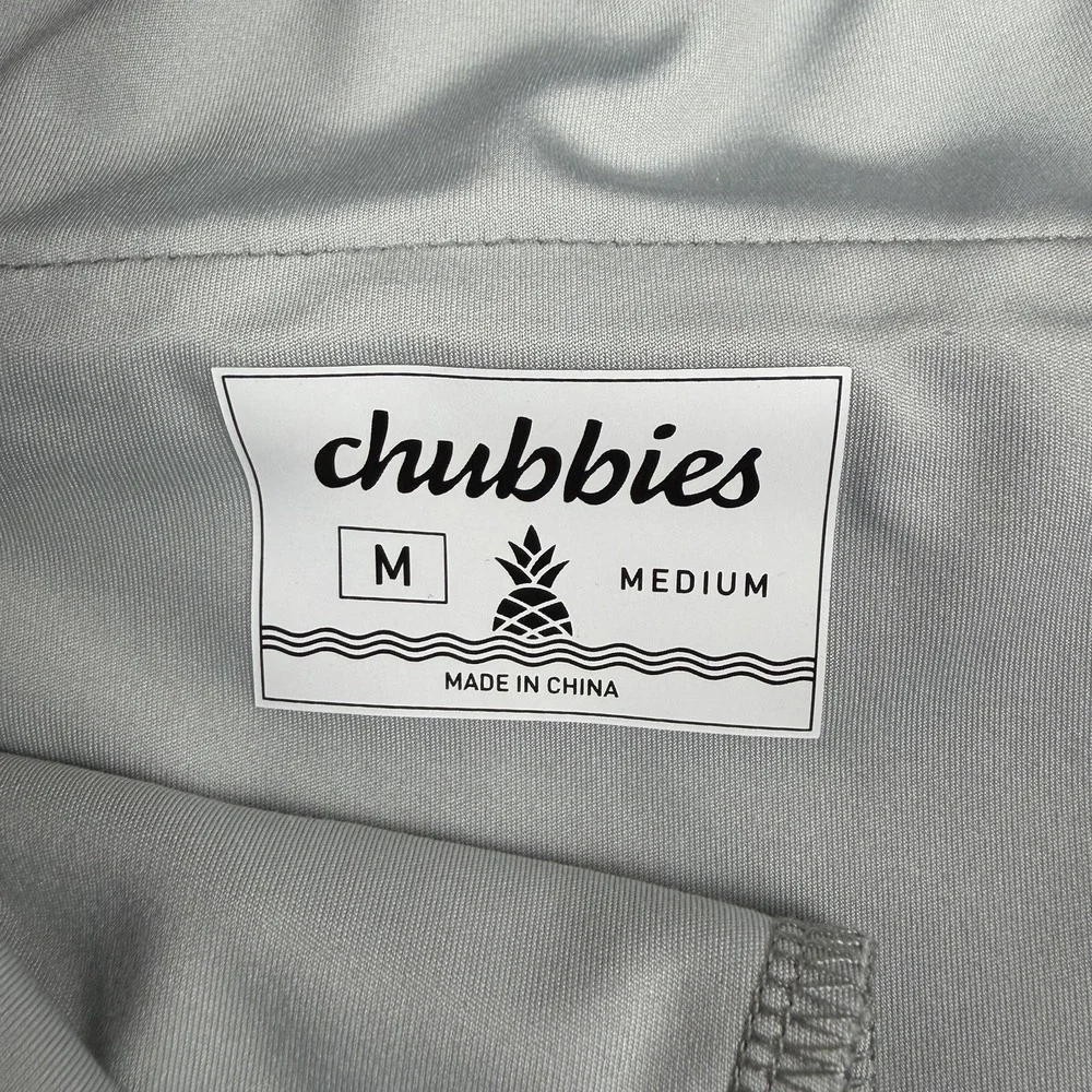 CHUBBIES Movementum Pants Mens M Heathered Gray‎ Joggers Drawstring